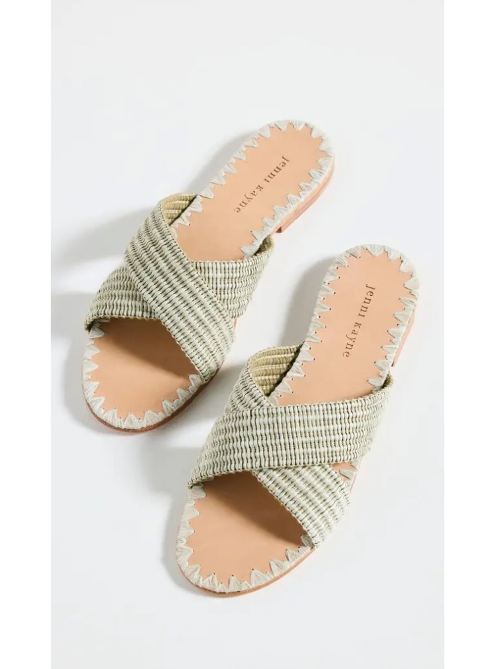 JENNI KAYNE Raffia Crossover Sandals